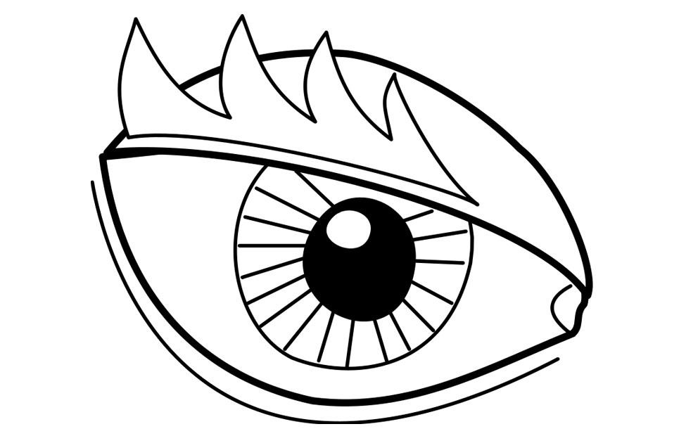 occhio Disegno da colorare occhio