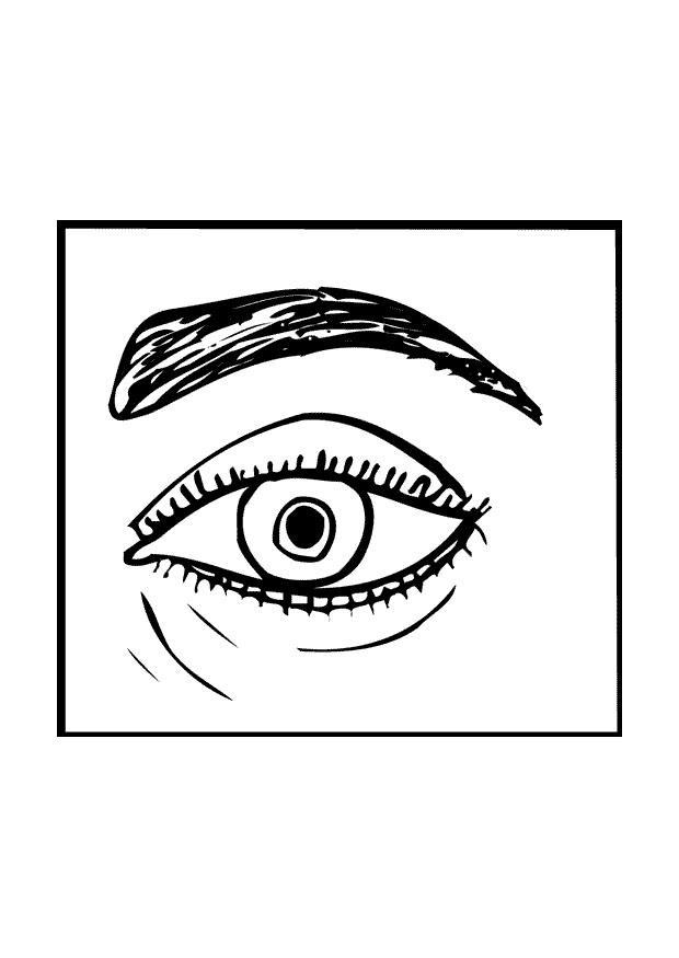 occhio Disegno da colorare occhio