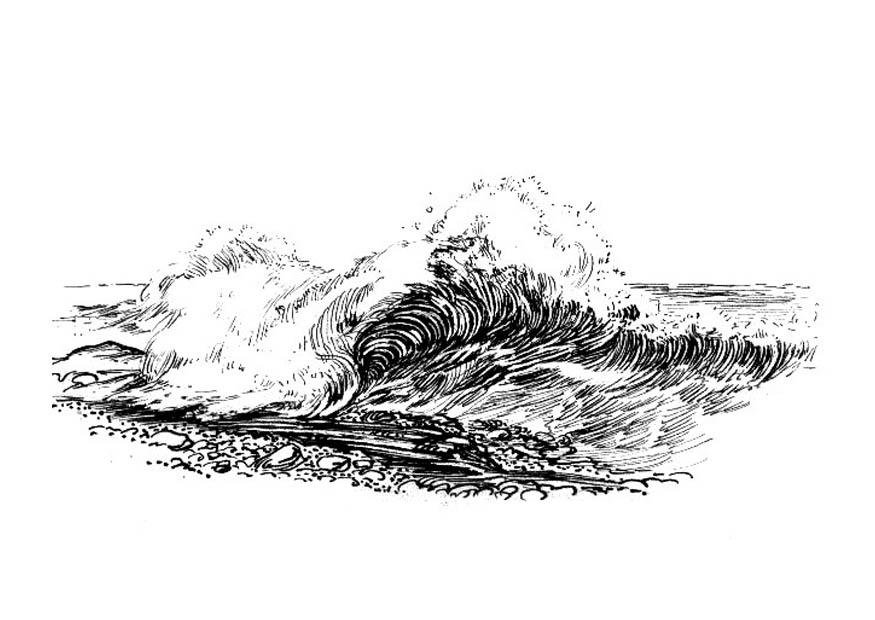 onda - rompi-onde Disegno da colorare onda - rompi-onde