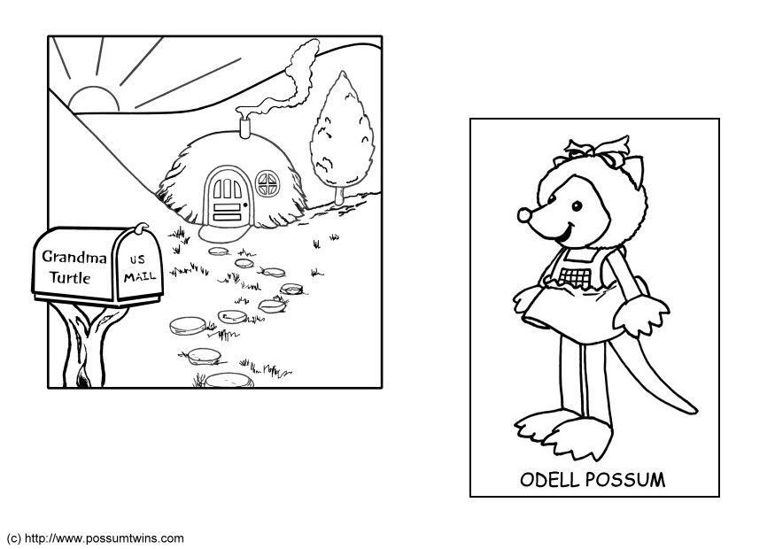 opossum Disegno da colorare opossum