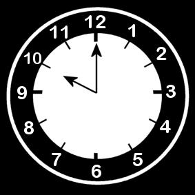 orologio ore 10 Disegno da colorare orologio ore 10