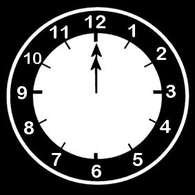 orologio ore 12 Disegno da colorare orologio ore 12