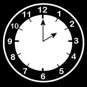 orologio ore 2 Disegno da colorare orologio ore 2
