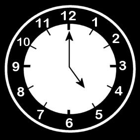 orologio ore 5 Disegno da colorare orologio ore 5