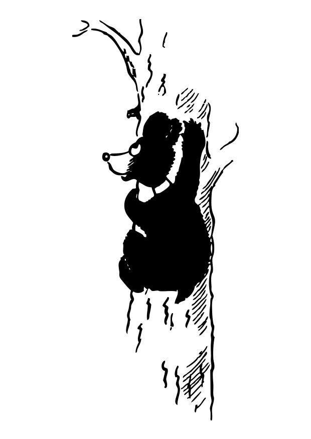 orso sullalbero Disegno da colorare orso sullalbero