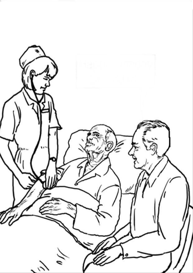 Disegno da colorare ospedale
