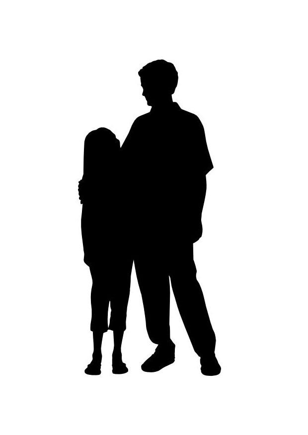 padre e figlia Disegno da colorare padre e figlia