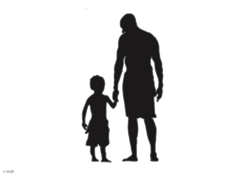 padre e figlio Disegno da colorare padre e figlio