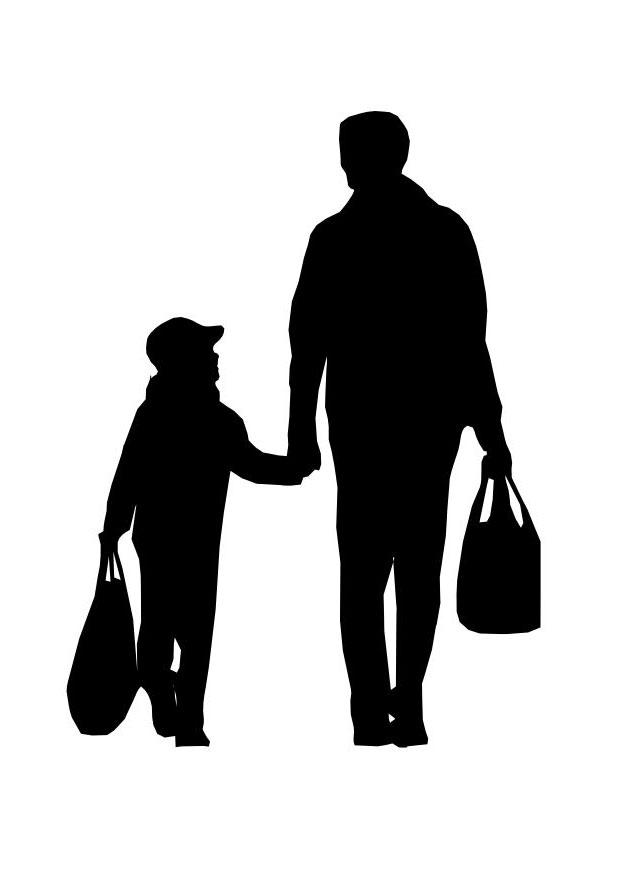 padre e figlio Disegno da colorare padre e figlio