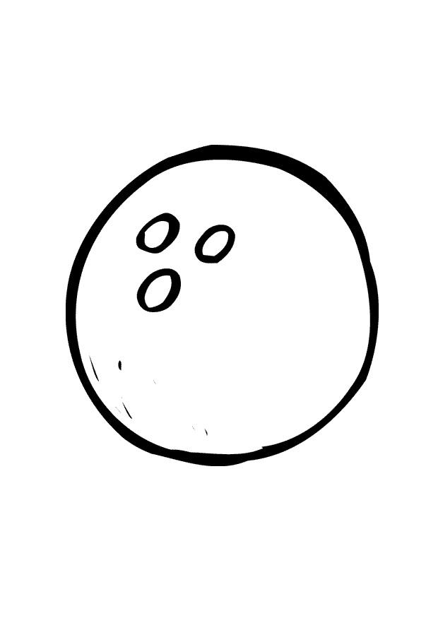 palla da bowling Disegno da colorare palla da bowling