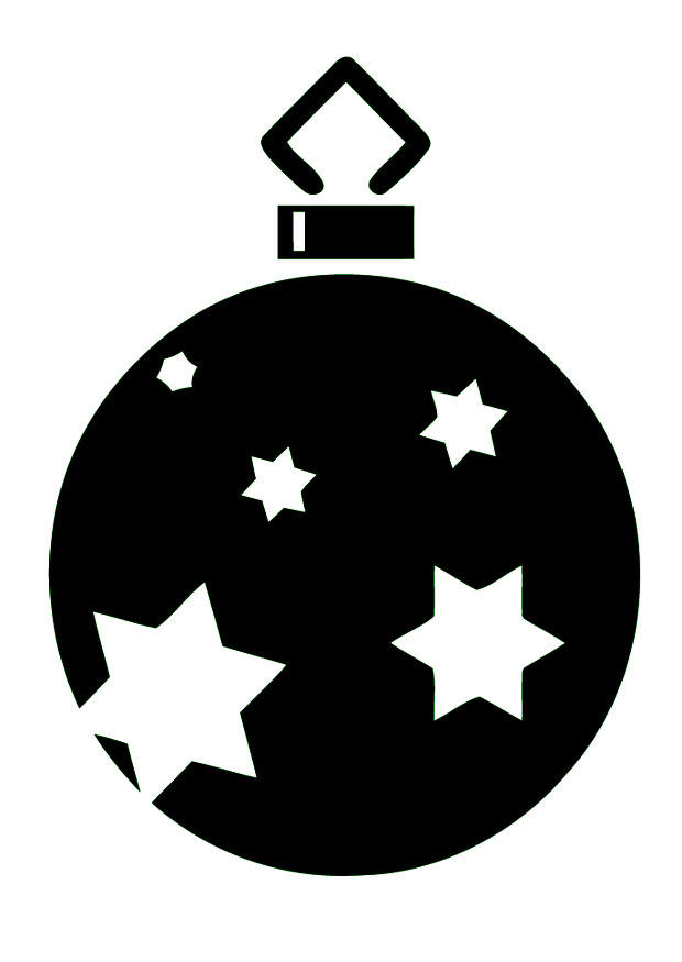 palla di natale Disegno da colorare palla di natale