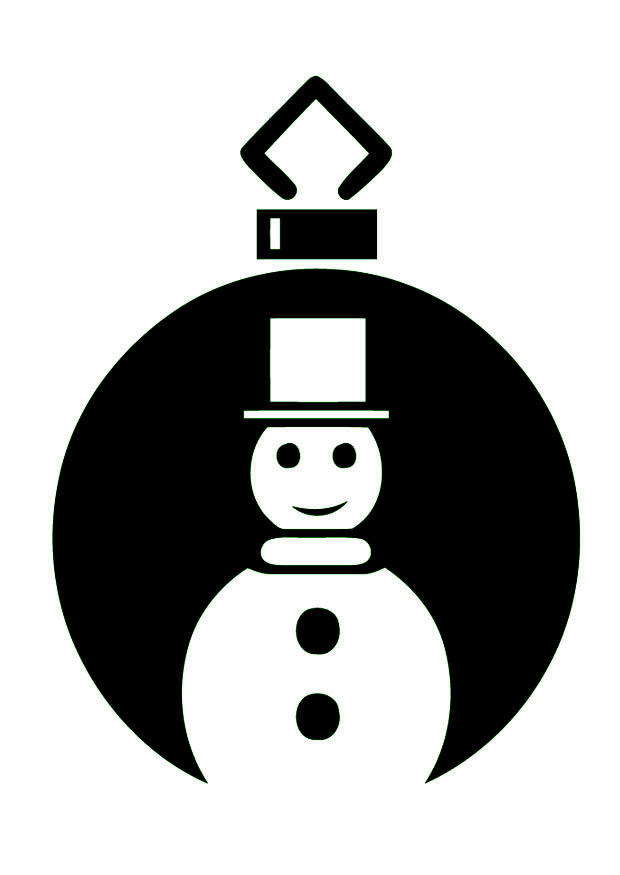 palla di natale Disegno da colorare palla di natale