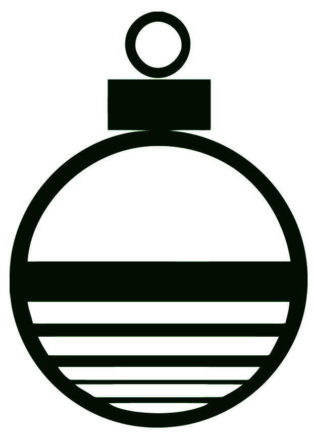 palla di natale Disegno da colorare palla di natale