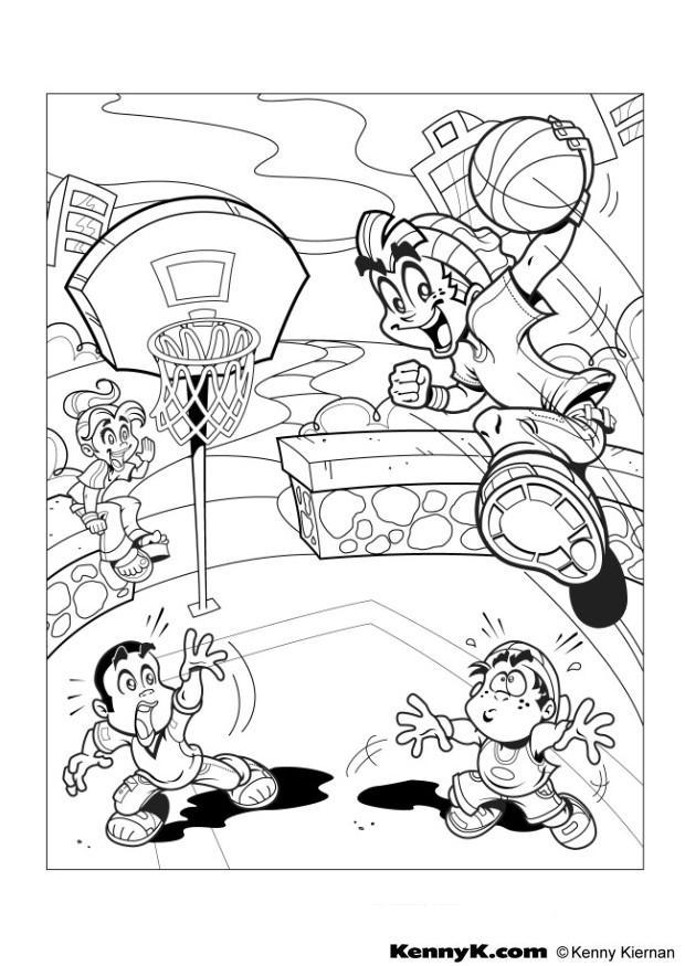 pallacanestro Disegno da colorare pallacanestro