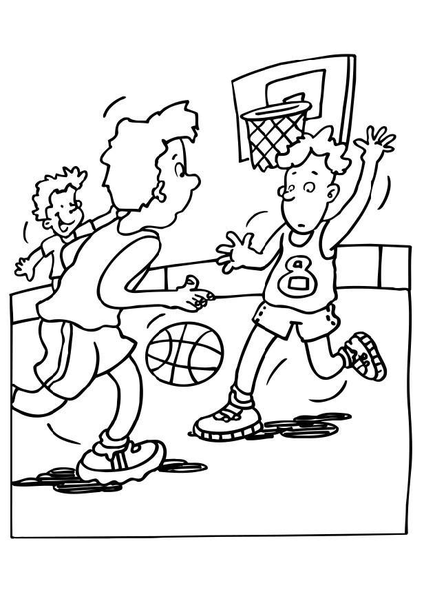 pallacanestro Disegno da colorare pallacanestro
