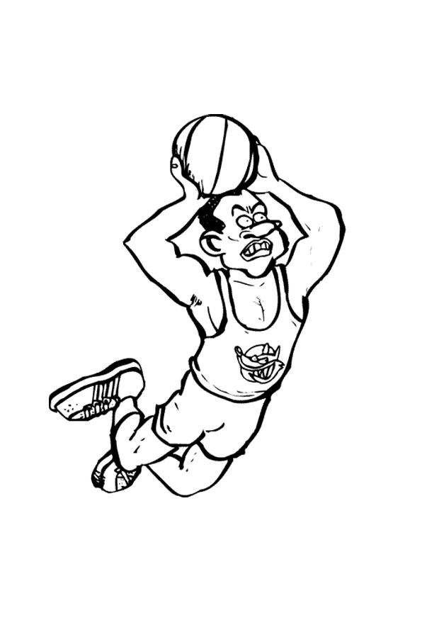 pallacanestro Disegno da colorare pallacanestro