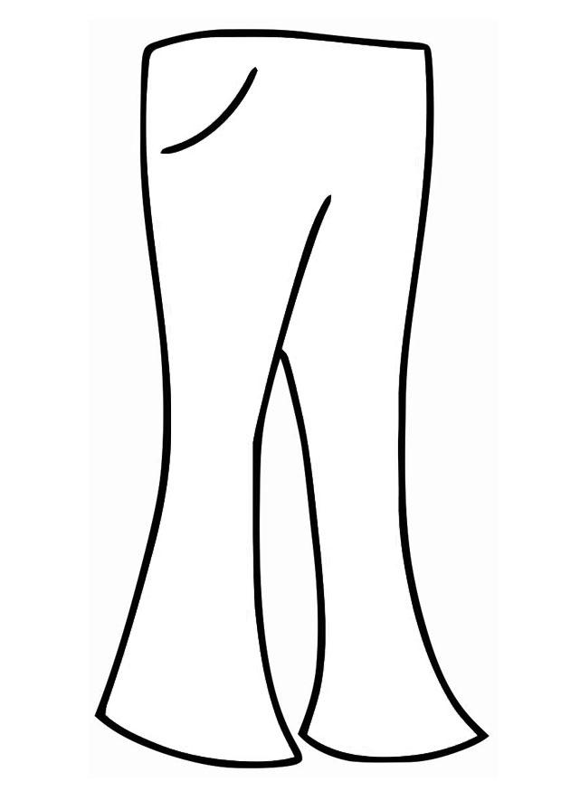 Disegno da colorare pantalone
