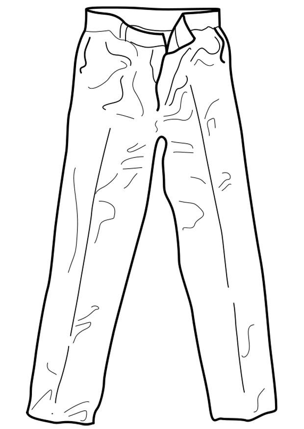 pantaloni Disegno da colorare pantaloni