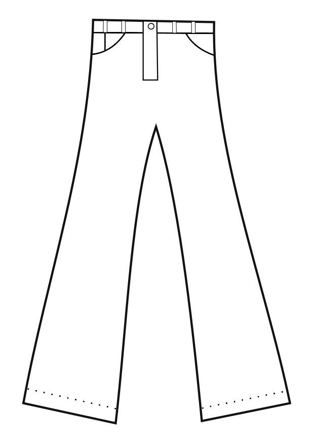 pantaloni Disegno da colorare pantaloni