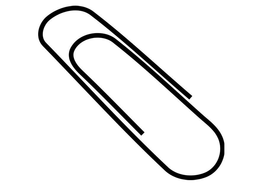 Disegno da colorare paperclip