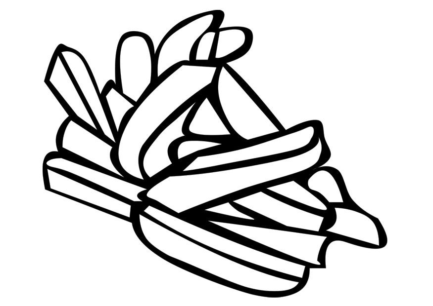 patatine fritte Disegno da colorare patatine fritte