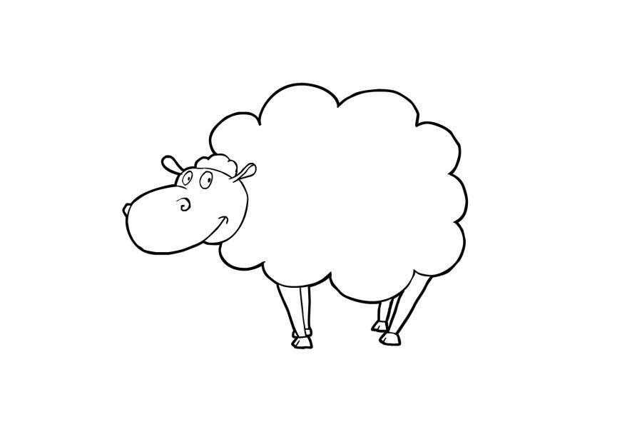 pecora Disegno da colorare pecora