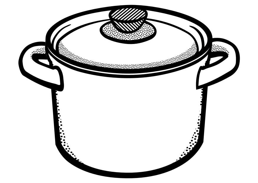 pentola da cucina Disegno da colorare pentola da cucina