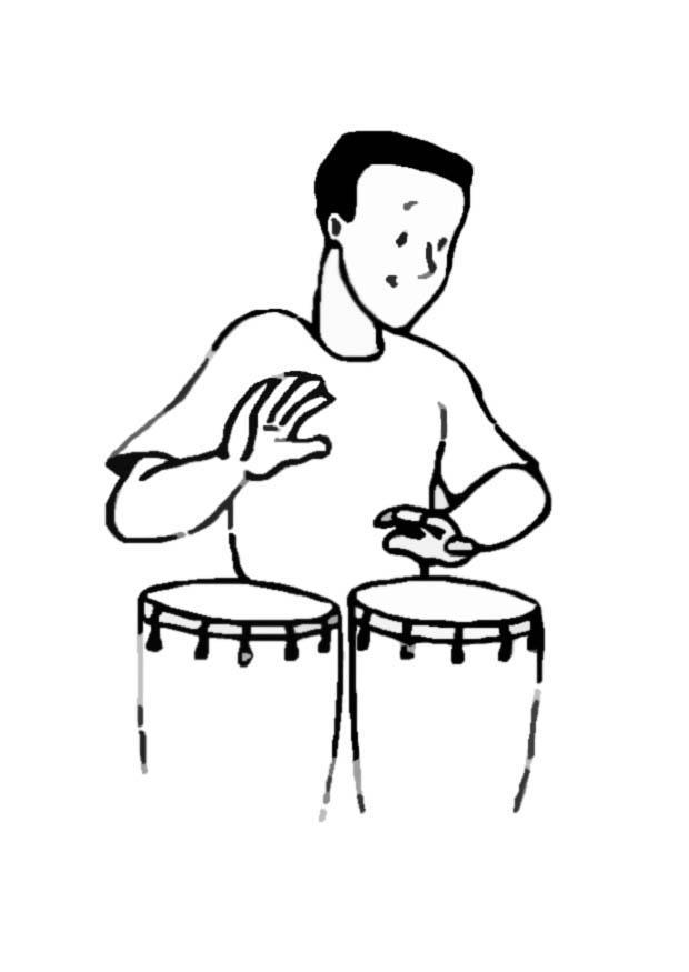 percussioni Disegno da colorare percussioni