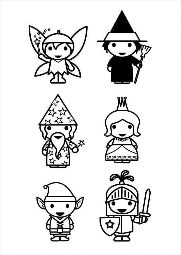 personaggi delle favole Disegno da colorare personaggi delle favole