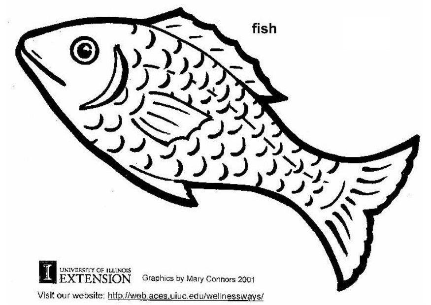 pesce Disegno da colorare pesce