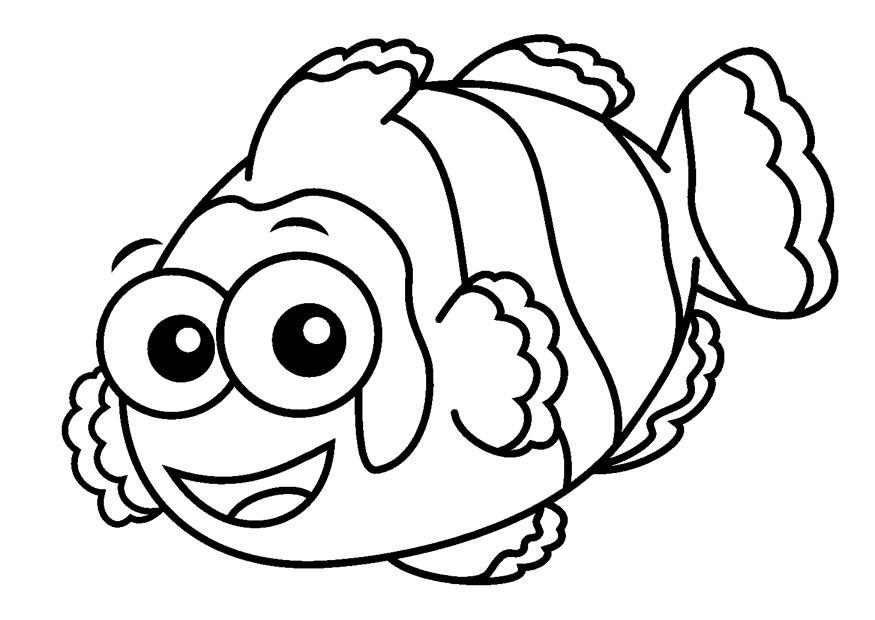 pesce pagliaccio Disegno da colorare pesce pagliaccio