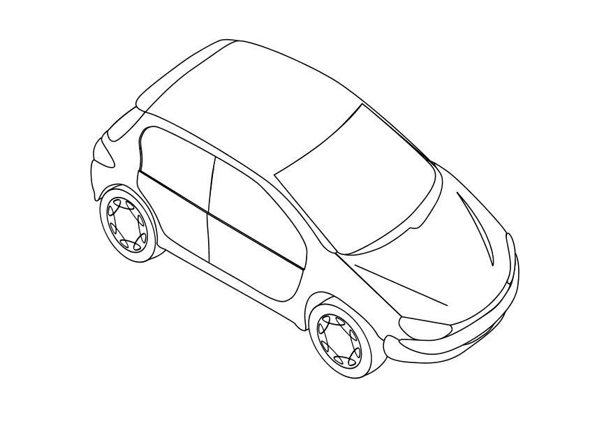 peugeot 206 Disegno da colorare peugeot 206