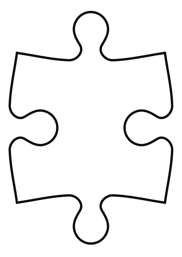 pezzo del puzzle Disegno da colorare pezzo del puzzle