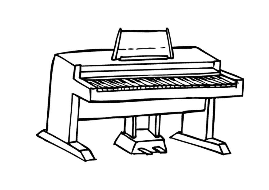 pianoforte Disegno da colorare pianoforte