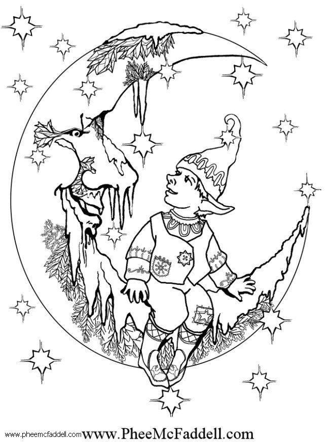 piccolo elfo 2 Disegno da colorare piccolo elfo 2