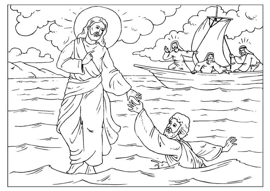 pietro perde le fede Disegno da colorare pietro perde le fede