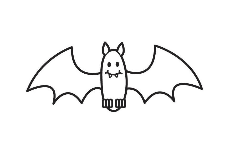 pipistrello Disegno da colorare pipistrello