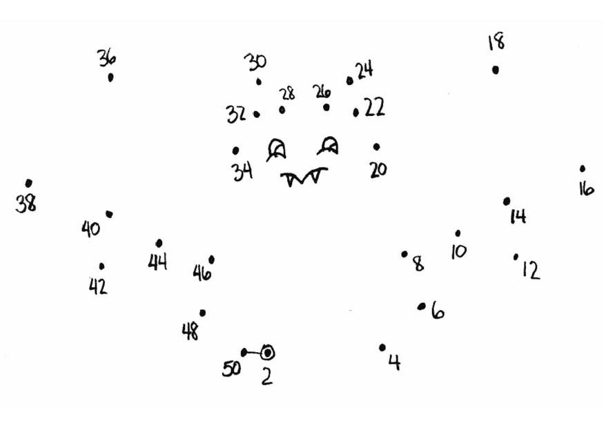 pippistrello - contare di 2 in 2 Disegno da colorare pippistrello - contare di 2 in 2