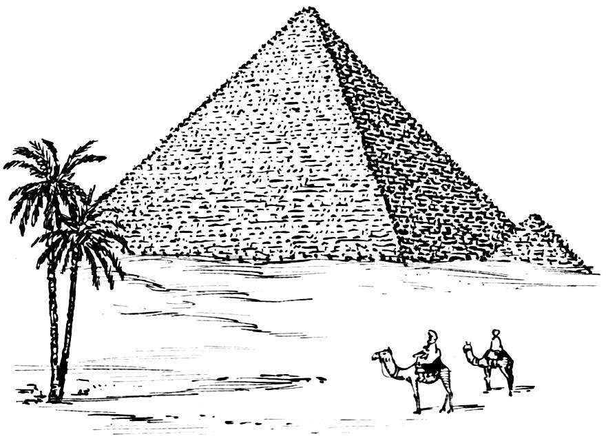piramide Disegno da colorare piramide