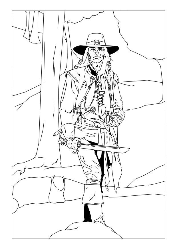 pirata Disegno da colorare pirata