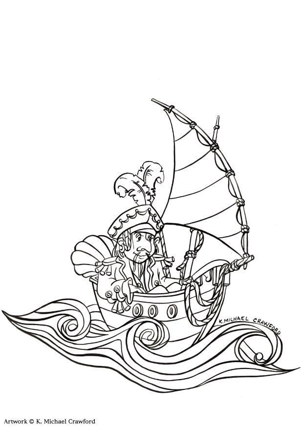 pirata Disegno da colorare pirata