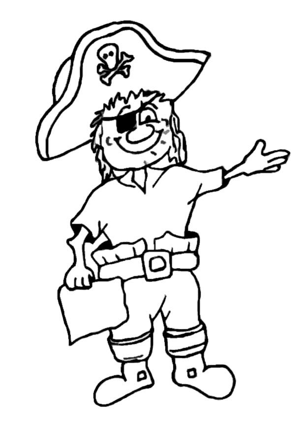 pirata Disegno da colorare pirata