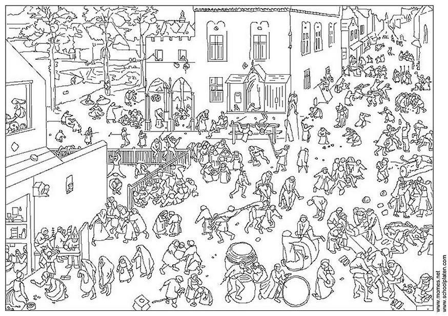 piter brueghel Disegno da colorare piter brueghel