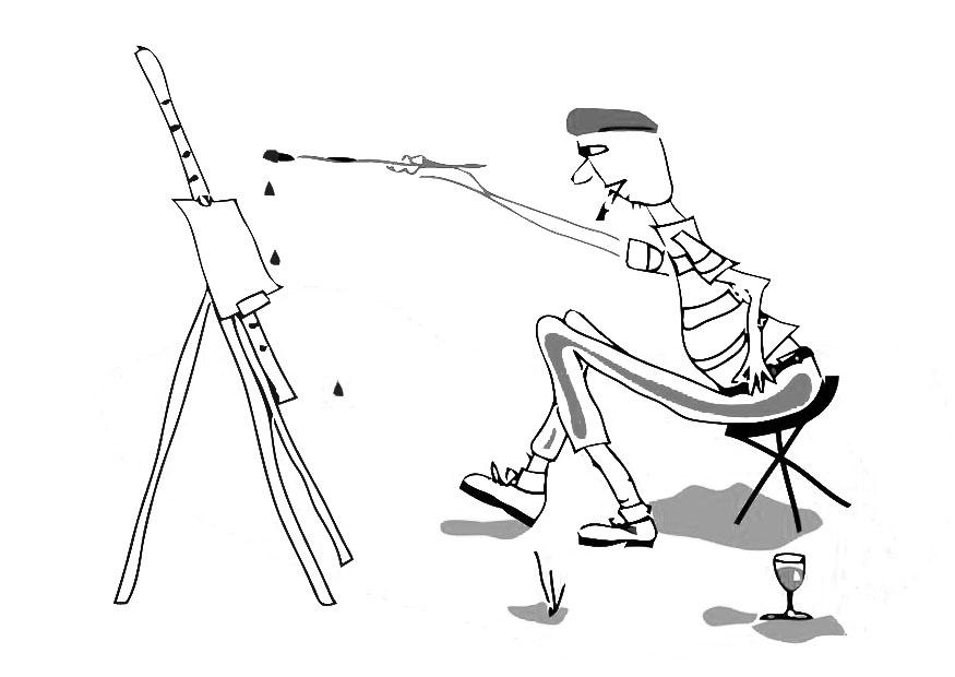 pittore Disegno da colorare pittore