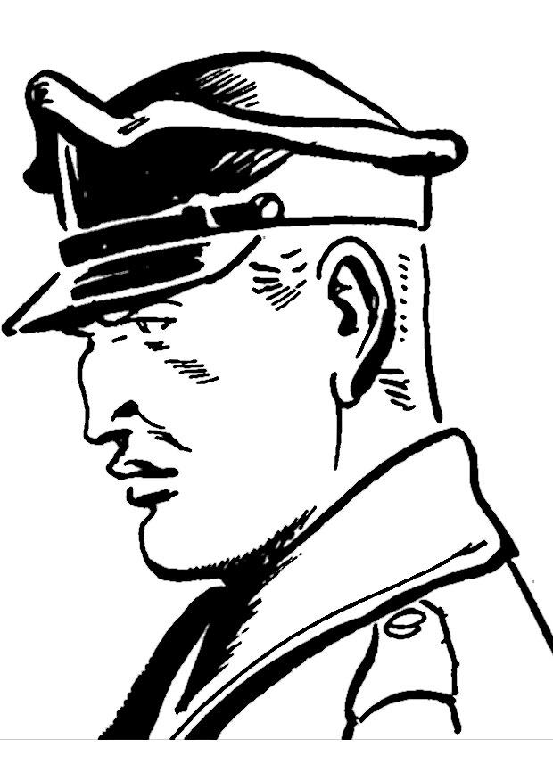 poliziotto Disegno da colorare poliziotto