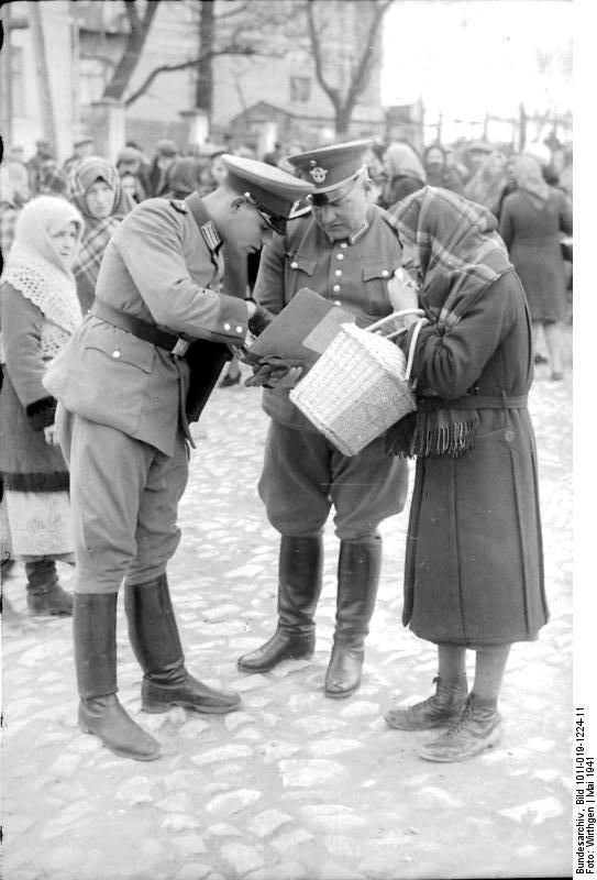 polonia - controllo degli ebrei Foto polonia - controllo degli ebrei