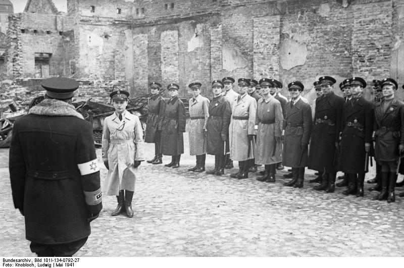 polonia - ghetto varsavia - polizia del ghetto Foto polonia - ghetto varsavia - polizia del ghetto