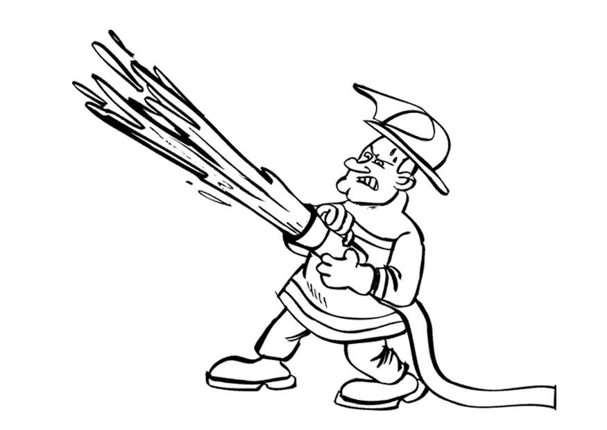 pompiere Disegno da colorare pompiere