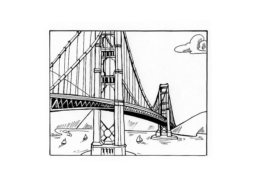 ponte Disegno da colorare ponte