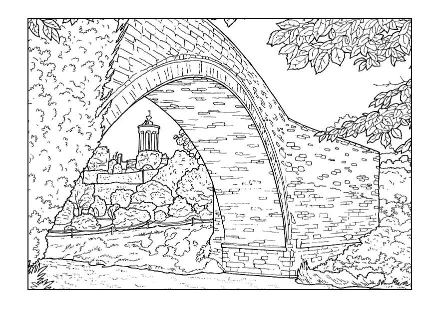ponte Disegno da colorare ponte
